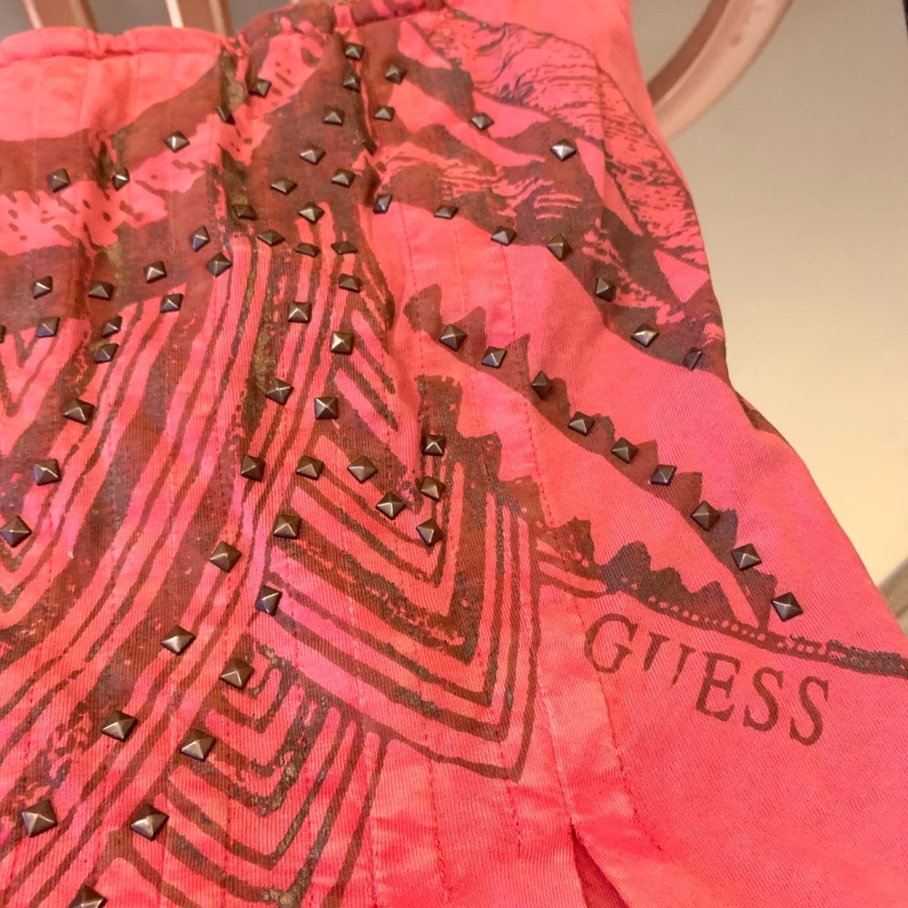 Guess Strapless embellished Top